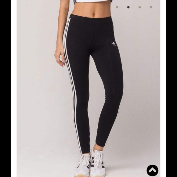 ADIDAS LEGGINGS TREFOIL BLACK/WHITE LEGGINGS - Picture 4 of 16